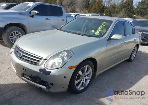 2006 Infiniti G35 z USA, uszkodzony, nr VIN JNKCV51E96M510871